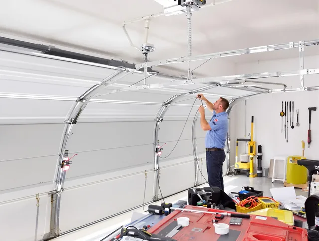 Garage door cable repair service by Avon Garage Door Repair in Avon