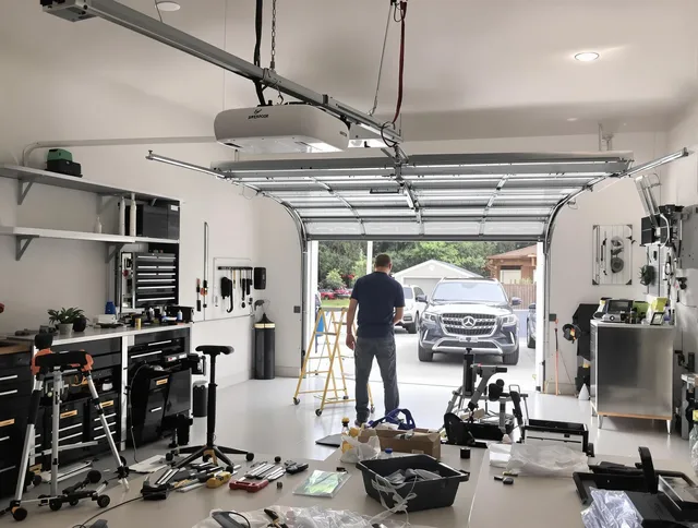 Garage door opener installation by Avon Garage Door Repair in Avon
